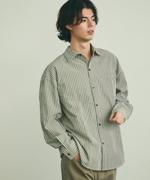 イザベルマラン  21SS  CH0724 21P023H ストライプシャツ メンズ XS Shoowtime（ショウタイム） シャツ Soccer fabric long sleeve striped
