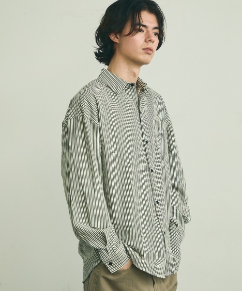 Shoowtime（ショウタイム） シャツ Soccer fabric long sleeve striped