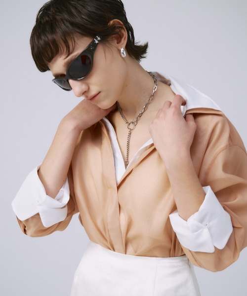 Jose Moon シアートップス　ベージュ SHEER TIGHT TOPS/シアータイトトップス（Tシャツ/カットソー