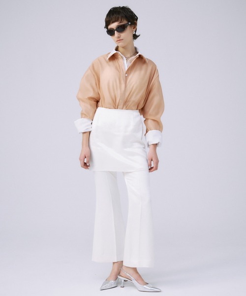 JOSE MOON（ジョゼムーン） ブラウス シャツ SHEER SIMPLE SHIRT