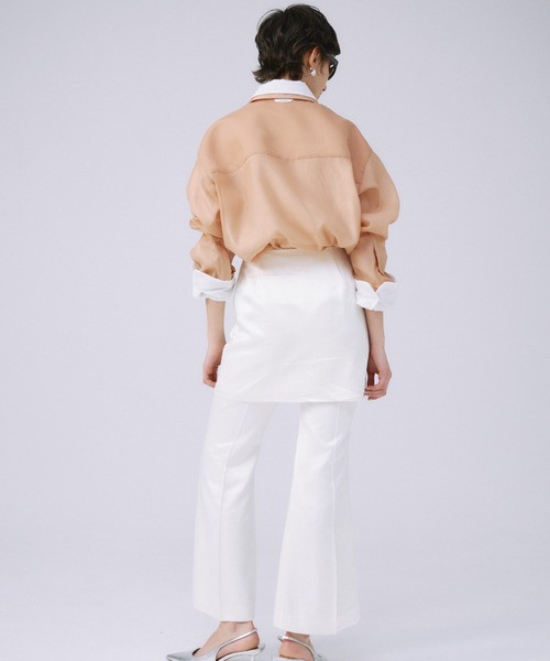 JOSE MOON（ジョゼムーン） ブラウス シャツ SHEER SIMPLE SHIRT