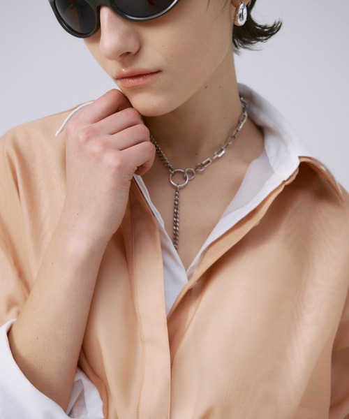 JOSE MOON（ジョゼムーン） ブラウス シャツ SHEER SIMPLE SHIRT