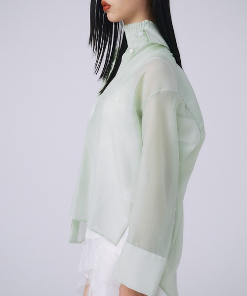 JOSE MOON（ジョゼムーン） ブラウス シャツ SHEER SIMPLE SHIRT