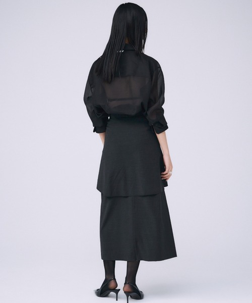 JOSE MOON（ジョゼムーン） ブラウス シャツ SHEER SIMPLE SHIRT