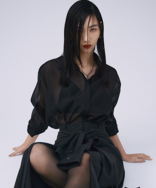 JOSE MOON ジョゼムーン ホースシアートップス ブラック フリーサイズ