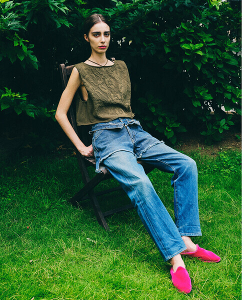 ニット セーター A MENDA | フラワーレース ニットベスト WOMEN レディース Bshop ニット セーター A MENDA | フラワーレース ニットベスト