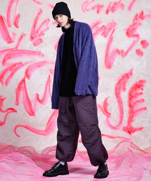 【メゾンスペシャル/Maison Special】ウールナイロンカーディガン 2 UNISEX》3 colors Wool Nylon Prime-Over Crew Neck Knit Cardigan/三