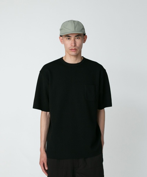 スノーピーク トップス(メンズ) Co/Pe Knit Pullover  M  Black snow peak（スノーピーク） tシャツ Co/Pe Knit Pullover メンズ