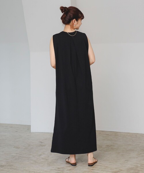 B：MING by BEAMS ワンピース タック ノースリーブ ワンピース