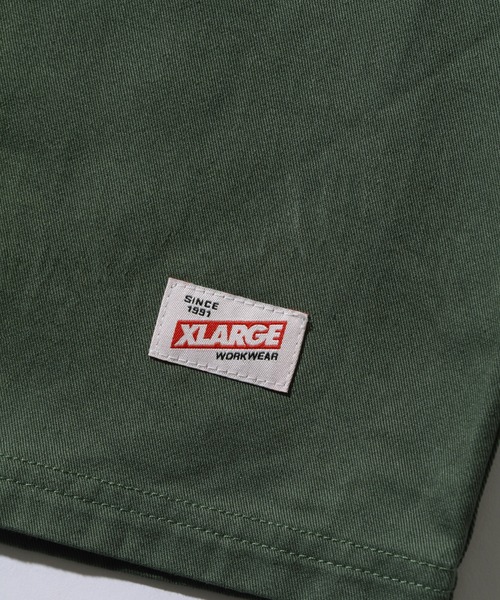 XLARGE（エクストラ ラージ） シャツ ZIP UP S/S WORK SHIRT メンズ