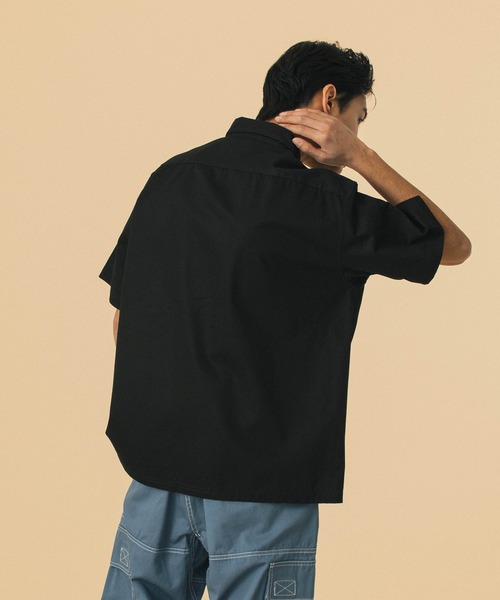 XLARGE シャツ ZIP UP S/S WORK SHIRT メンズ レディース