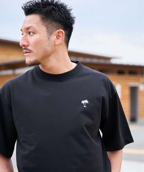 Sunny Smith tシャツ 11.6ウルトラヘビーオンス Heavy Smithヤシの木柄