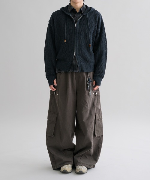 epnok パーカー 「EPNK」Mesh hooded zip up / メッシュ