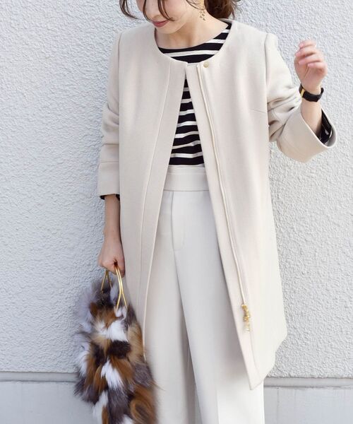 「Khaju」 コート 38 ベージュ レディース_画像2