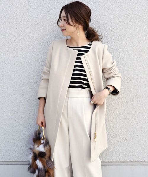 「Khaju」 コート 38 ベージュ レディース_画像3