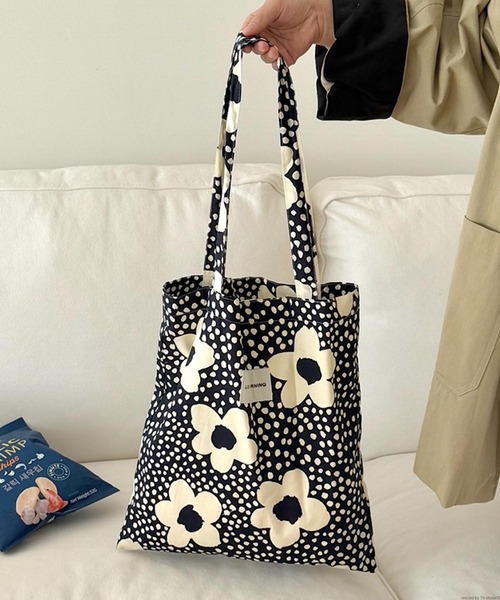 TONE SELECT GOODS トートバッグ Liaa/花柄 ドット柄 トートバッグ