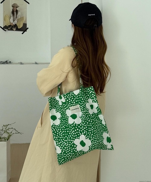 TONE SELECT GOODS トートバッグ Liaa/花柄 ドット柄 トートバッグ