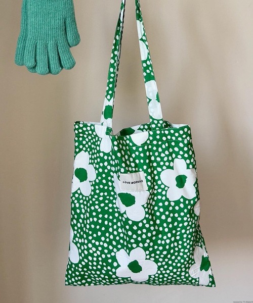 TONE SELECT GOODS トートバッグ Liaa/花柄 ドット柄 トートバッグ