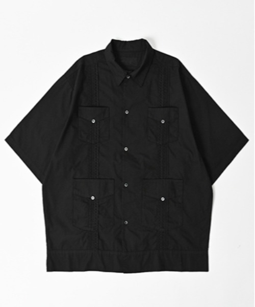 ADAM PATEK ブラウス シャツ ADAMPATEK/overdyed cuban shirt