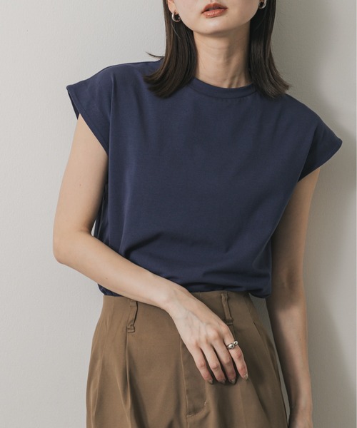 美品　ビューティー＆ユース　ポリエステルオーガンジーシャツ　ダークグレー SENSE OF PLACE by URBAN RESEARCH tシャツ 「UR TECH ひや