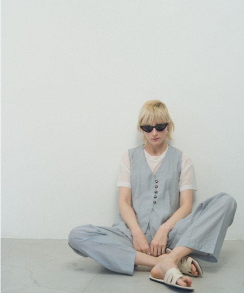 Muel Chic（ミュエルシック） ベスト ジレ Rozel sheer vest ローゼル