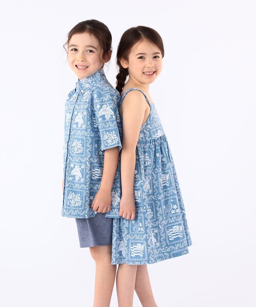 アロハシャツ ブラウス シャツ Reyn Spooner:110〜130cm/ ボタン フロント シャツ キッズ 子供服 男の子の画像