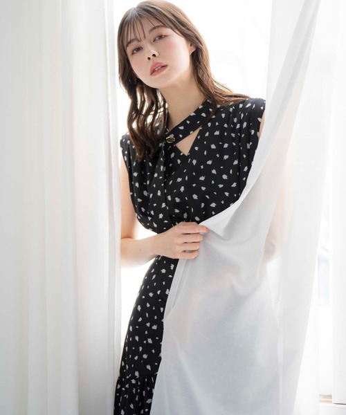 定価18,700円⭐️Noela ドッド柄ワンピース Noela ワンピース デザインドットワンピ : ZOZOTOWN Yahoo!店