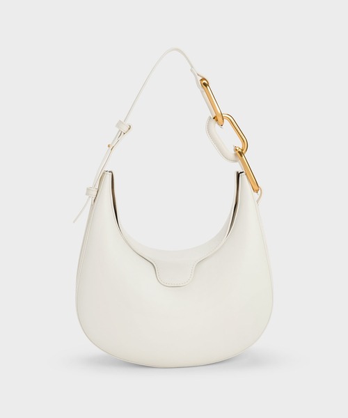 【出品準備中】CHARLES&KEITH ショルダーバッグ ホワイト/ベージュ 出品準備中】CHARLES&KEITH ショルダーバッグ ホワイト/ベージュ Hazel