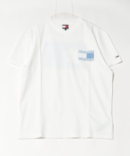 「TOMMY JEANS」 半袖Tシャツ SMALL ブルー メンズ