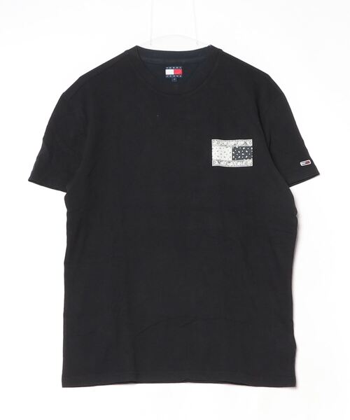 「TOMMY JEANS」 半袖Tシャツ SMALL ブルー メンズ