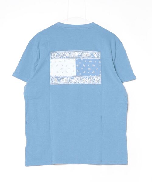 「TOMMY JEANS」 半袖Tシャツ SMALL ブルー メンズ