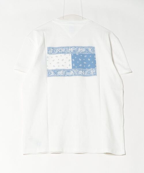 「TOMMY JEANS」 半袖Tシャツ SMALL ブルー メンズ