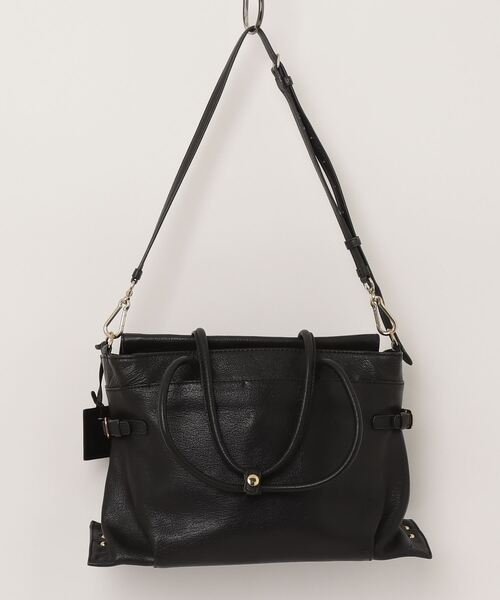 ✨美品✨ ポティオール ボストンバッグ 2way ショルダーバッグ ブラック 新入荷 ホワイト レザー ボストンバッグ 2Way ショルダー バッグ