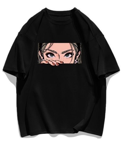 FreeZone tシャツ グラフィックガールプリントTシャツ メンズ