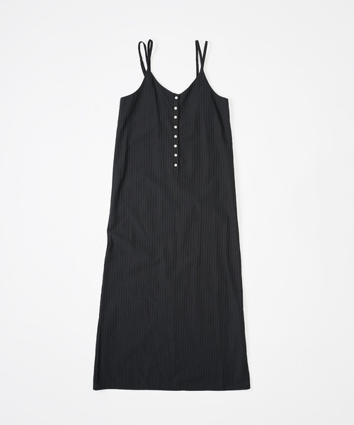 argue シアサッカー　ワンピース　SEERSUCKER DRESS SEERSUCKER DRESS /BLACK | ARGUE