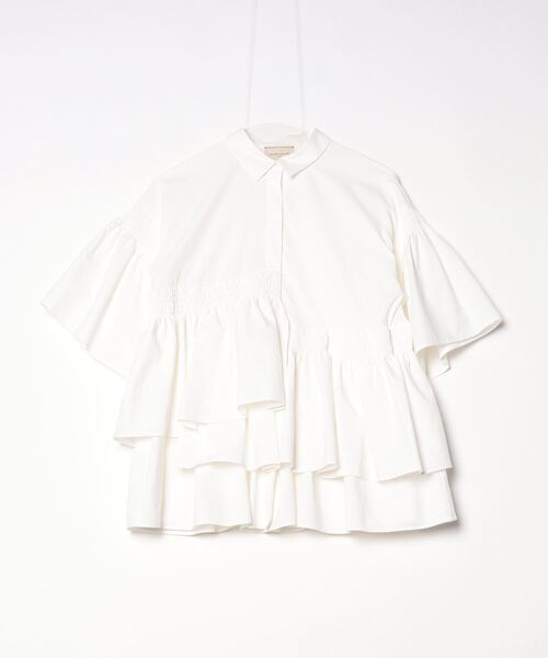 「UNITED ARROWS」 半袖シャツ 36 オフホワイト レディース