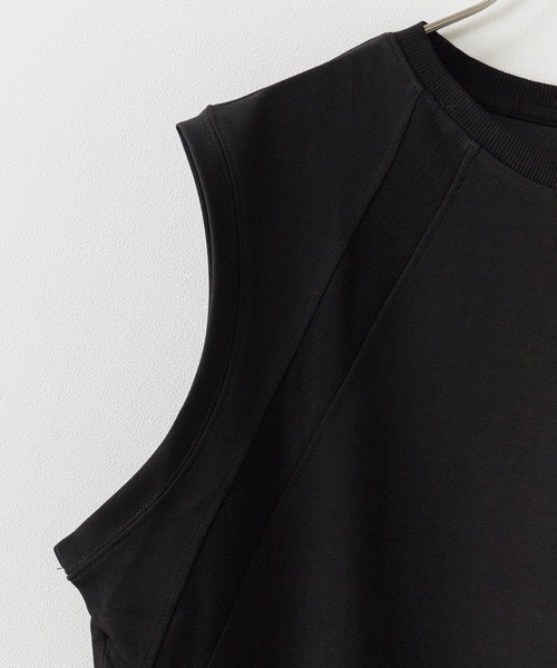 ROOP TOKYO ベスト ジレ クルーネックスウェットベスト メンズ