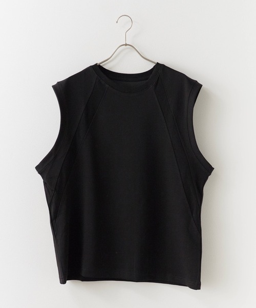 ROOP TOKYO ベスト ジレ クルーネックスウェットベスト メンズ