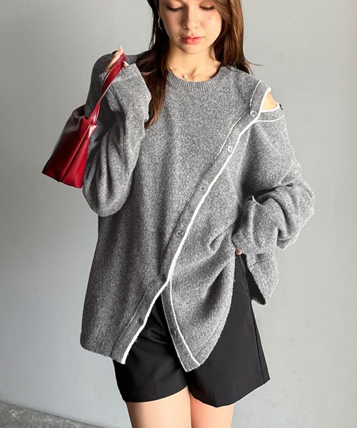 mily bilet ニット セーター 「mily bilet」ヘルシーに肌見せ！ふわ