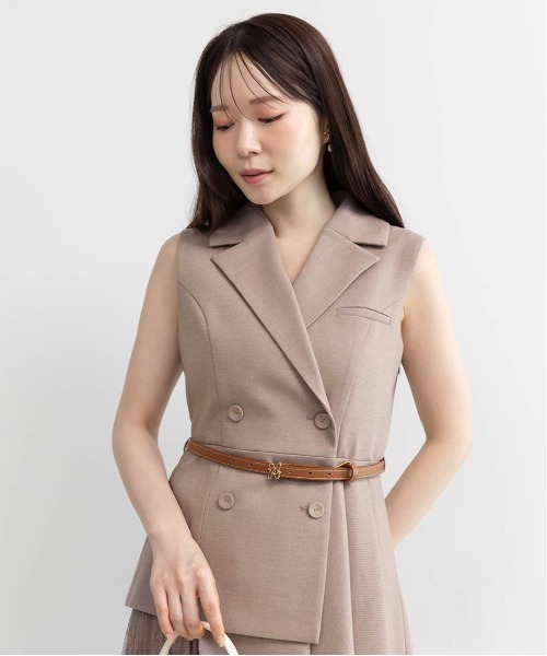 RANDA（ランダ） ワンピース 「4サイズ展開」レースプリーツドッキング 