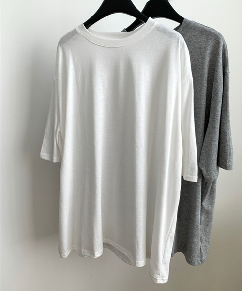 tシャツ クルーネックビッグシルエット半袖Tシャツ レディース