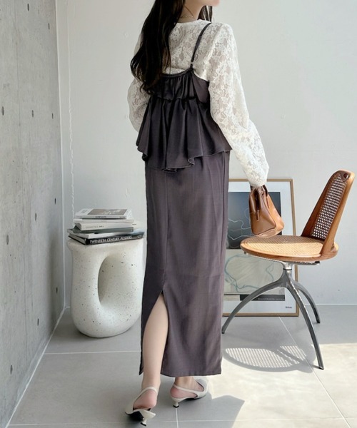 キャミソールワンピース　ハンドメイド作家さま TREOVER ワンピース 「1枚は持っておきたい主役級ワンピース