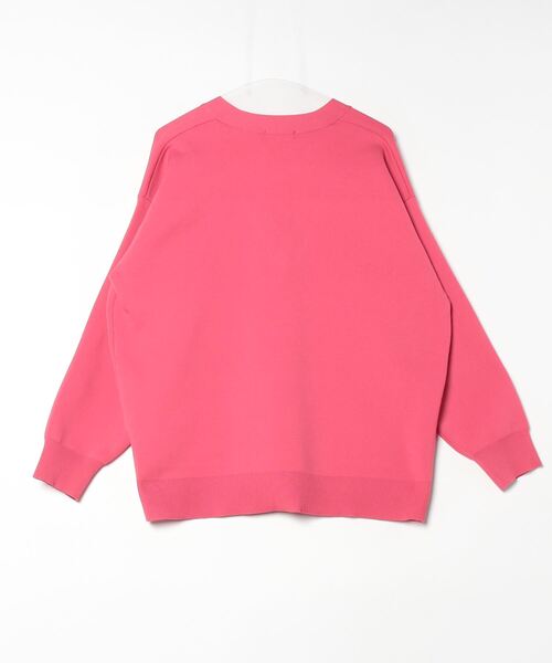 「GLOBAL WORK」 ニットカーディガン L ピンク レディース