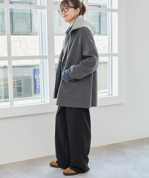 Spick and Span ストレッチジップフードパーカー 追加2》ストレッチジップフードパーカー （パーカー）｜Spick