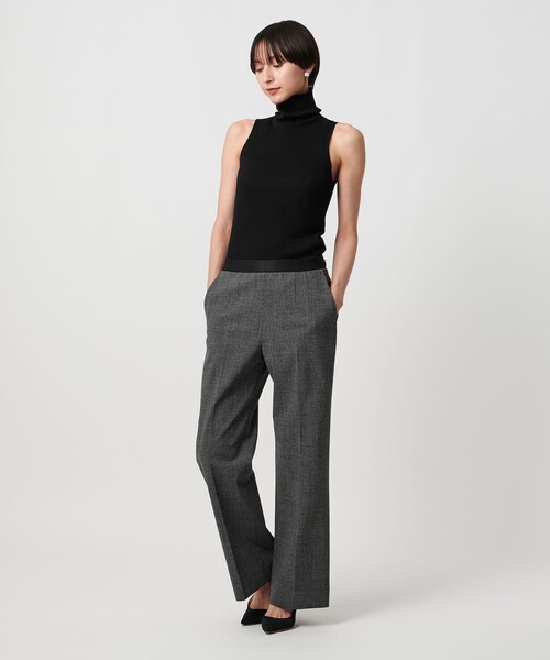 UNITED ARROWS ニット セーター コットン リブ ノースリーブ