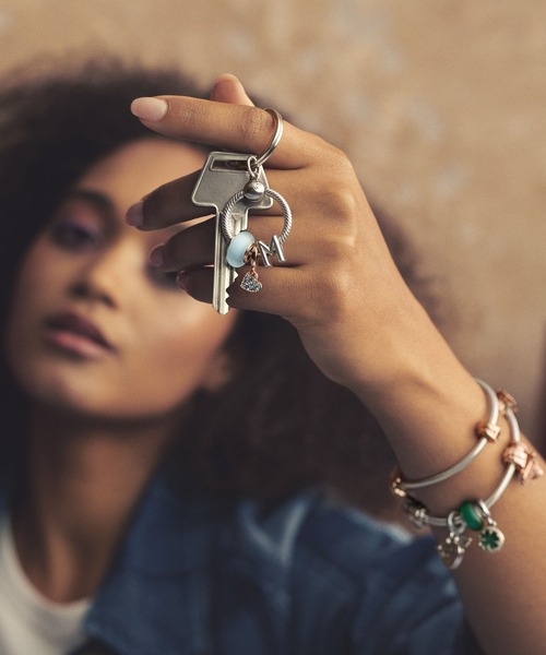 「Pandora」 キーホルダー FREE シルバー レディース_画像3