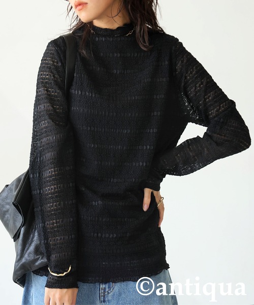 新品　未使用　レース　トップス antiqua レーストップス レディース : ZOZOTOWN Yahoo!店 - 通販