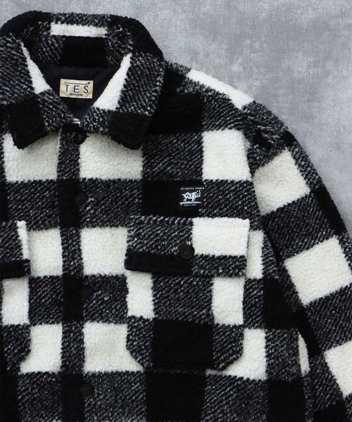 eaphi 新品CHECKERED BOA COAT eaphi 新品CHECKERED BOA COAT
