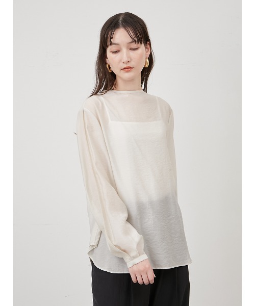 「Mila Owen」 長袖ブラウス 0 ベージュ レディース