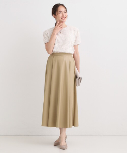 DRESKIP（ドレスキップ） ロング スカート 「S-LL」大人の抜け感 合皮